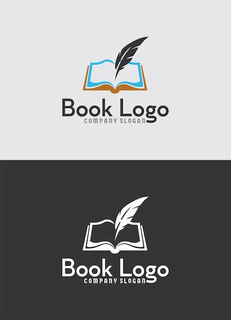 premium vector book logo design