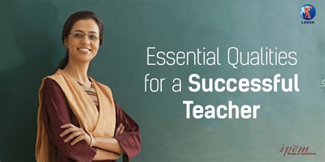 Essential Qualities For A Successful Teacher Ipem