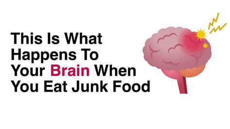 this is what happens to your brain when you eat junk food
