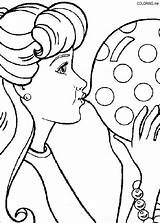 Coloring Pages Barbie Gum Chewing sketch template