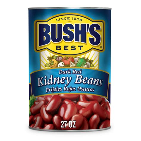 bushs dark red kidney beans plant based protein canned kidney beans