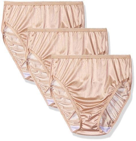 buy shadowline women s panties hi cut nylon brief 3 pack at