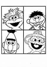 Sesame Sesamstraat Ernie Bert Rosita Tommy Sesamstraße Malvorlage Malvorlagen Ausmalen Coloringpagesfun Elmo Stimmen sketch template