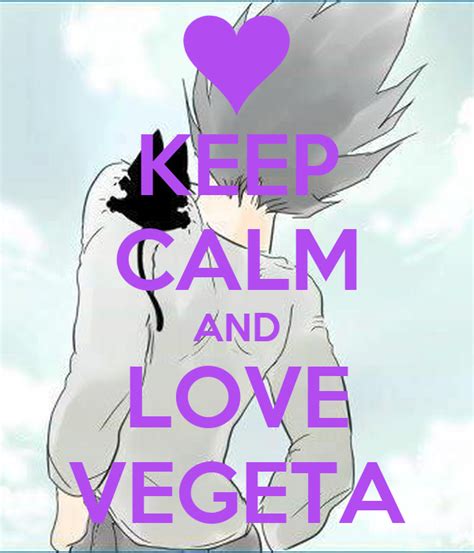 Keep Calm And Love Vegeta Poster Bulma Keep Calm O Matic