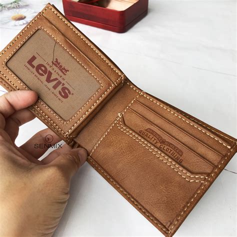 levis slim bifold genuine leather casual thin slimfold  extra