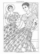 Coloring Pages 1950s Adult Haven Book Fashion Books Fabulous Fashions Creative Printable Colouring Getcolorings Vintage Print Template Choose Board sketch template