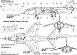 Harrier Hawker Blueprints Gr1 Aerofred Military sketch template