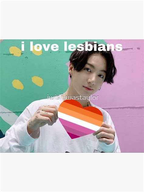 Bts Bangtan Jungkook Jk Lesbians Sticker For Sale By Iwishiwastaylor