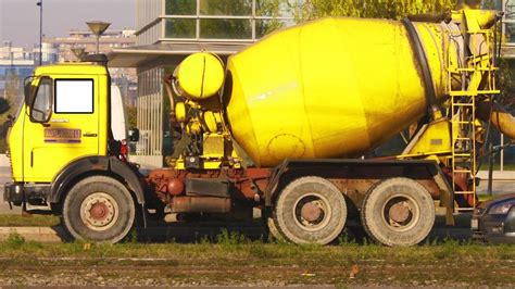 cement mixer truck  children construction vehicles heavy