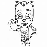Pj Coloring Pages Mask Owlette Masks Getcolorings sketch template