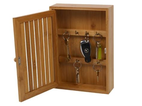wooden key organizer box home worth
