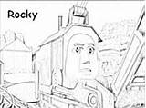 Rocky Pages Coloring Crane Thomas Train Thomasthetrain sketch template