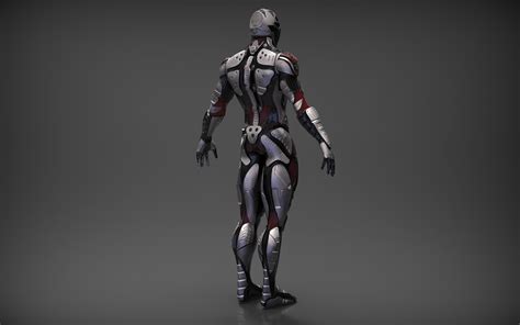 sci fi character 3d model obj ztl