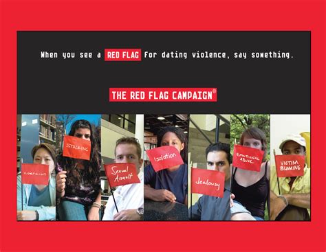 new campaign calls attention to “red flags” for dating