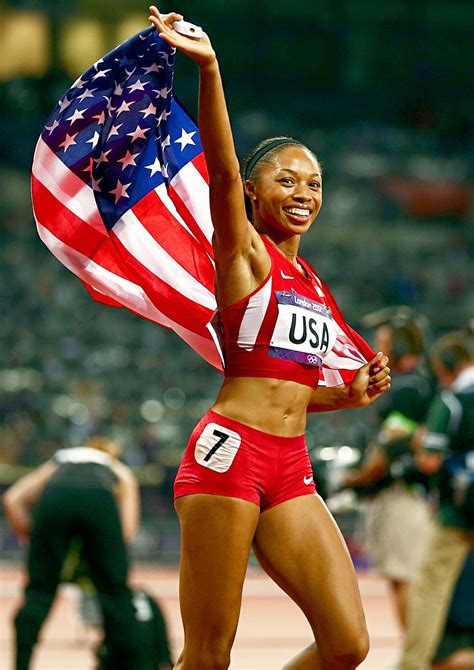Allyson Felix Olympic Track And Field Sprinter And 2012 Gold And