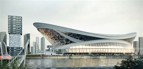 indoor stadium concept ramees muhammed cgarchitect architectural visualization exposure