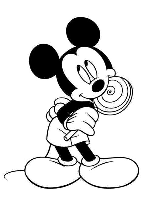 learning  mickey mouse coloring pages