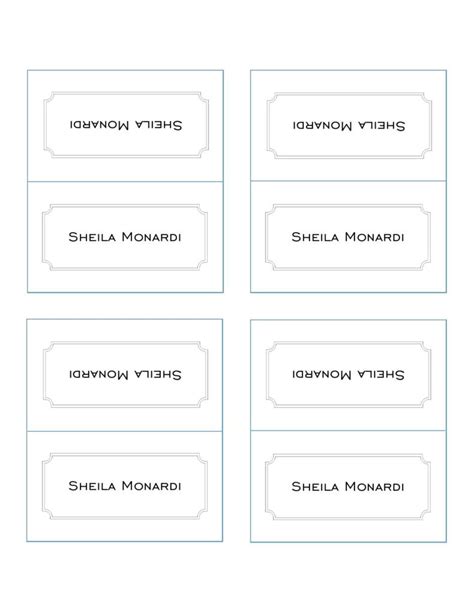 printable place card templates