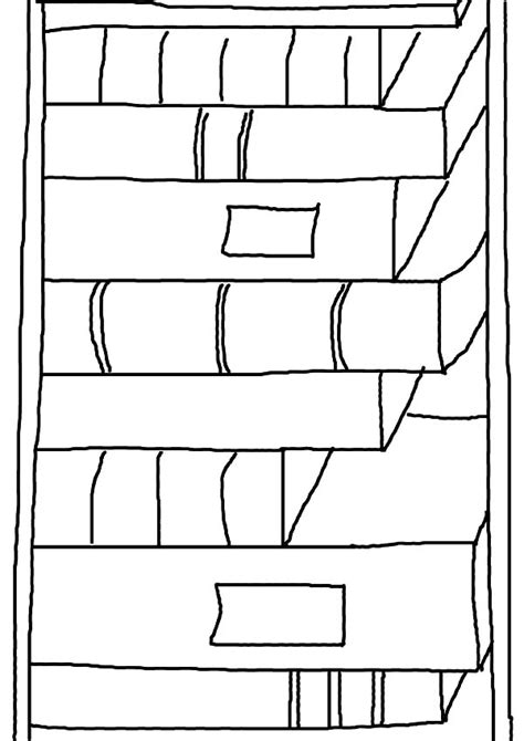 kids drawing bookshelf coloring pages  place  color