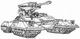 Scorpion Halo Tanques M808 Tanque Tanks Drawings sketch template
