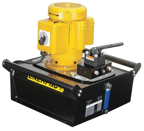 enerpac electric hydraulic pump  remote    position dump control valve vy