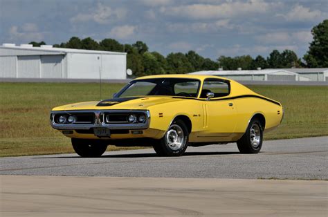 dodge hemi charger rt yellow muscle classic  usa   wallpapers hd