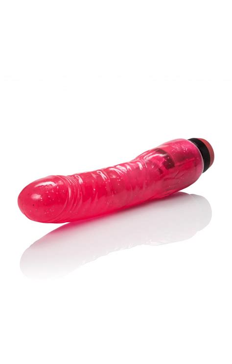 curved penis 8 25 inches hot pink