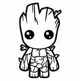 Coloring Avengers Pages Groot Baby Marvel Uploaded User Drawing Superhero sketch template