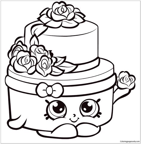 shopkins wedding cake coloring pages shopkins coloring pages