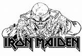Maiden Iron Eddie Pages Coloring Head Band Logo Colouring Rock Deviantart Metal Printable 80s Eddy Da Adult Book Drawings Choose sketch template