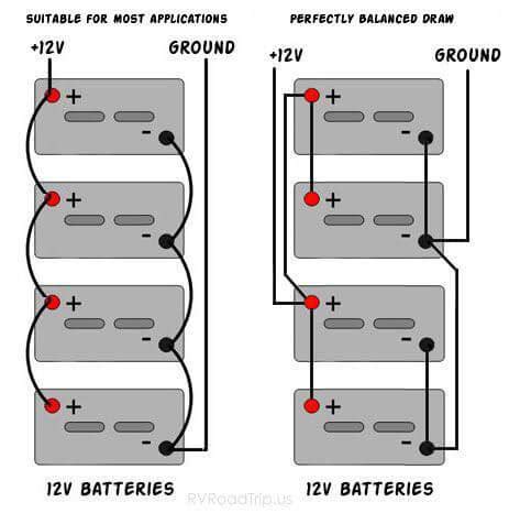 connecting   batteries  parallel