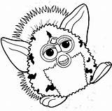 Furby Coloring Pages Colouring Kids Furbys Visit Print sketch template
