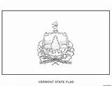 Vermont Unis Etats Coloriage Drapeau sketch template
