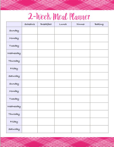 printable meal planners grocery lists save time money