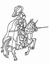 Chevalier Knights Equipement Cavallo Jousting Coloriages Colouring Fighting Cavalli Chevaliers Enfants Castles Colorear Coloringhome Caballero sketch template