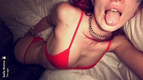 bella thorne see thru panties and red bikini 4 pics
