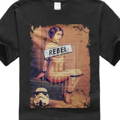 princess leia in bondage naughty rebel printed t shirt in t shirts from