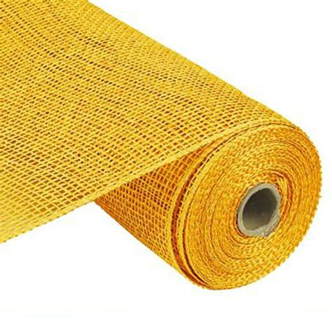 yd poly burlap mesh yellow rp tfloral