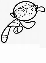 Buttercup Pages Coloring Powerpuff Girls sketch template