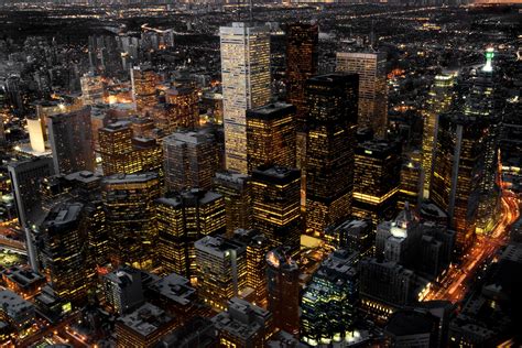 aerial view  toronto canada  night department  civil mineral engineering