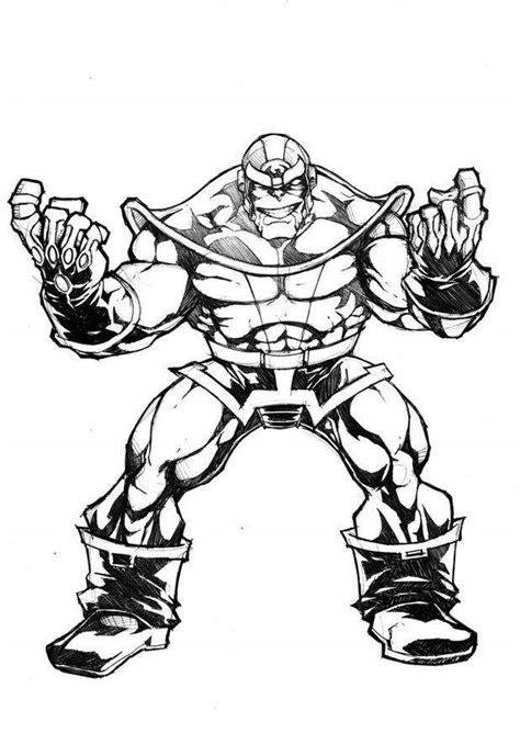 wonderful coloring pages thanos ideas creative pencil