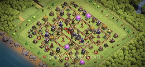 trophy defense base   link anti  clash  clans  town hall level