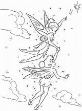 Tinkerbell Coloring Pages Fairy Periwinkle Friends sketch template