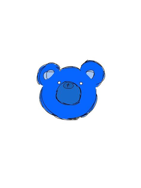 blue bear digital art  jorgi  fine art america