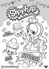 Coloring Shopkins Pages Shoppies Printable Gum Bubbleisha Bubble Dolls Season Color Print Shoppie Sweets Flood Shopkin Sheets Getcolorings Info Getdrawings sketch template