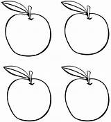 Apples Coloring Apple Pages Four Drawing Kids Printable Fall Color Kindergarten Getdrawings Preschool Theme Crafts Choose Board Getcolorings Picking sketch template