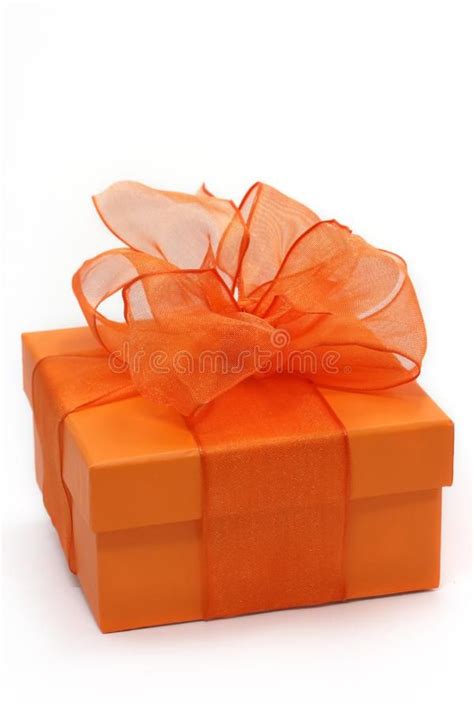 orange gift box   bow