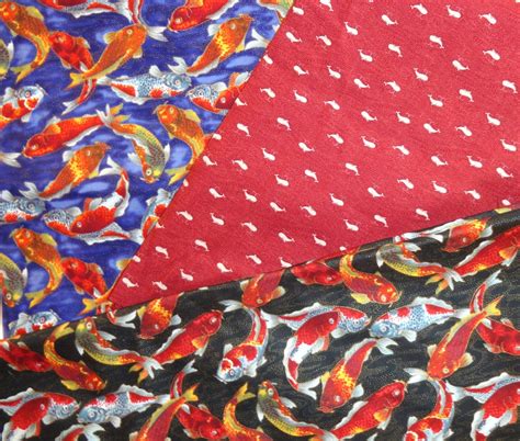 fish fabric cotton fabric quilting fabric home decor