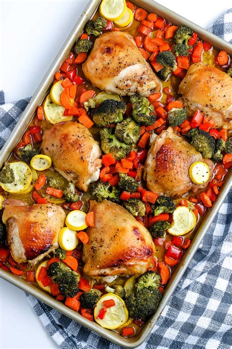 easy sheet pan chicken dinner easy budget recipes