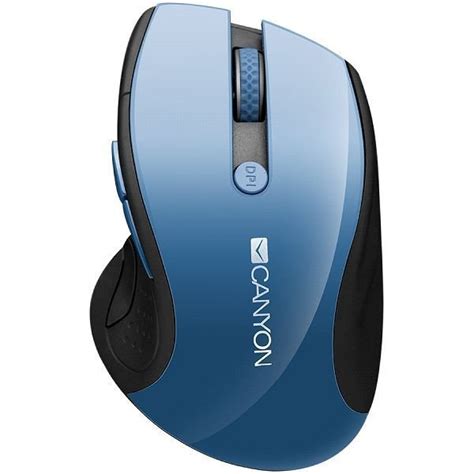 mis canyon ghz wireless mouse optical tracking blue led  buttons dpi
